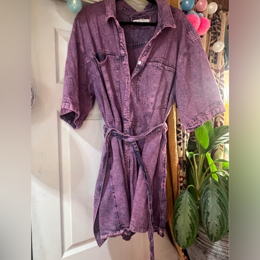 We The Free Lavender “Jenny” Denim Tunic